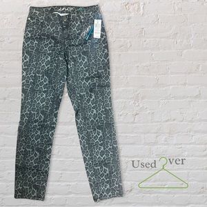 leopard-print jeans from I.N.C. Size 6 skinny NWT